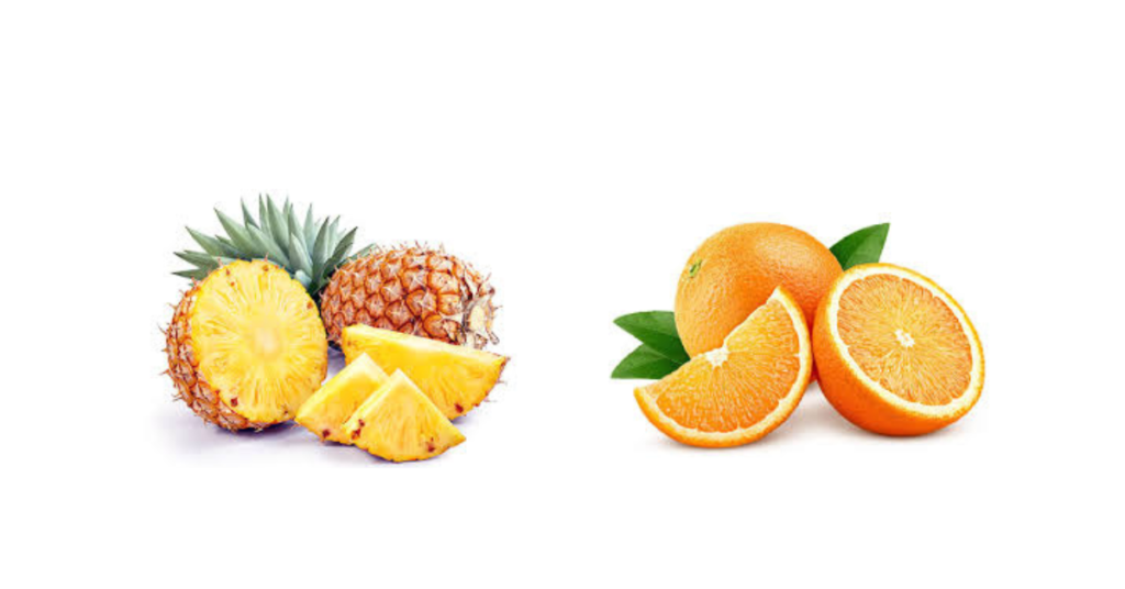 CALCIUM RICH FOOD SOURCES FOR VEGETARIANS ORANGE AND PINEAPPLE