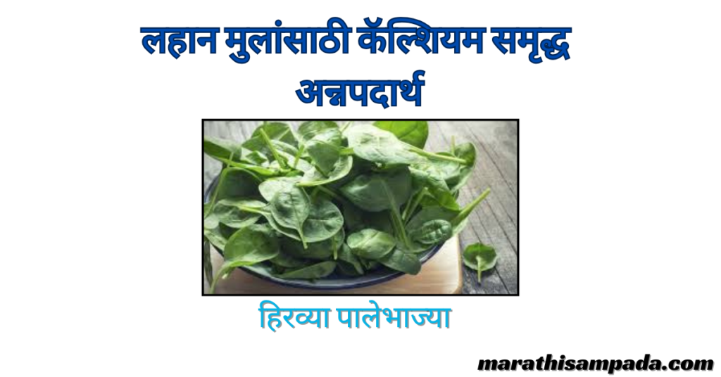 CALCIUM RICH FOOD FOR BABY IN MARATHI