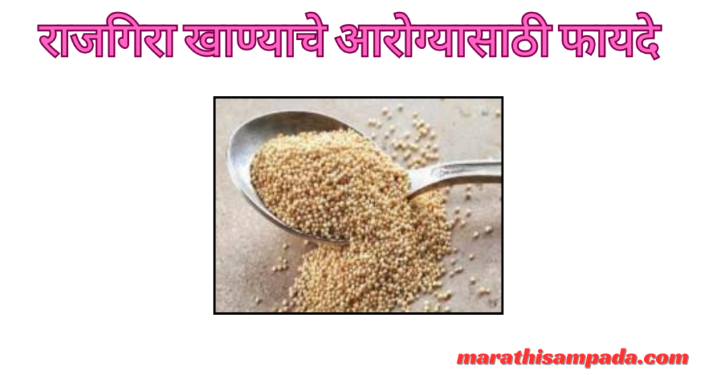 HEALTH BENEFITS OF RAJGIRA IN MARATHI